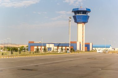 NEVSEHIR, TURKEY - 22 Temmuz 2016: Nevsehir Kapadokya Havalimanı, Nevsehir, Türkiye 'den küçük bir havalimanı