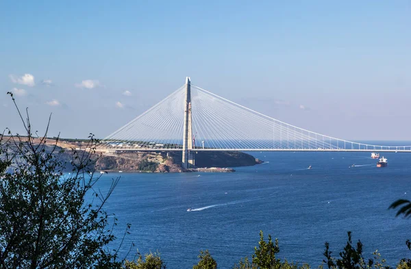 Stanbul Turkey Şubat 2016 Yavuz Sultan Selim Köprüsü Üçüncü Köprü — Stok fotoğraf