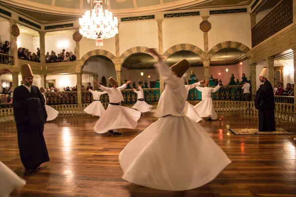 Semazen Eller Whirling Dervishes Konya Sufi Virvlande Dervish Semazen Dansar — Stockfoto