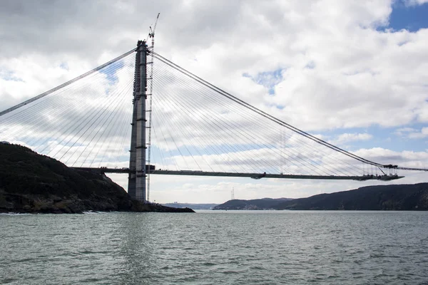 Istanbul Turkey 2016 Február Yavuz Szultán Szelim Híd Harmadik Híd — Stock Fotó