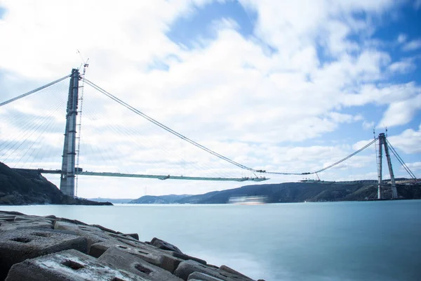 Istanbul Turkey Februari 2016 Yavuz Sultan Selim Bridge Derde Brug — Stockfoto