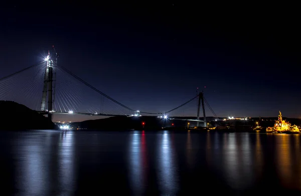 Istanbul Turquia Fevereiro 2016 Ponte Yavuz Sultan Selim Terceira Ponte — Fotografia de Stock