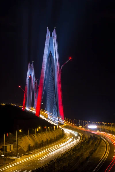 Terceira Ponte Yavuz Sultan Selim Bridge — Fotografia de Stock