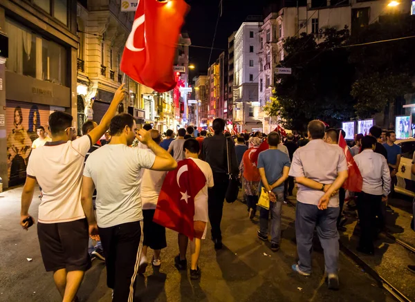 Istanbul Turquía Julio Intento Golpe Militar Hundió Turquía Una Larga — Foto de Stock