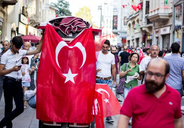Stanbul Turkey Ağustos Milyonlarca Insan Ağustos 2016 Tarihinde Temmuz Darbe — Stok fotoğraf