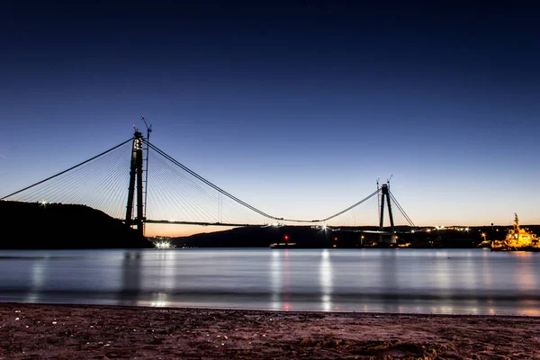 Istanbul Turquía Febrero 2016 Puente Del Sultán Selim Yavuz Tercer — Foto de Stock