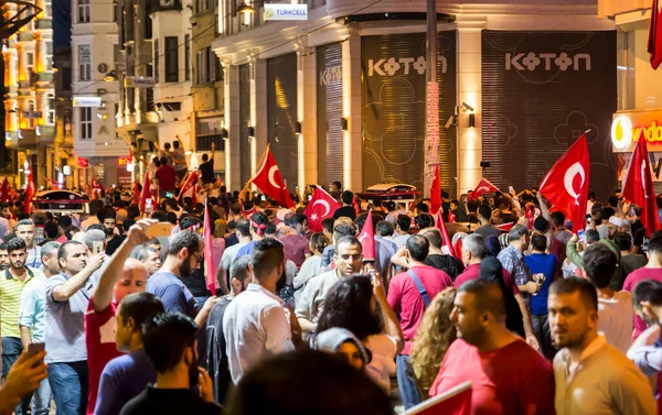 Istanbul Turquía Julio Intento Golpe Militar Hundió Turquía Una Larga — Foto de Stock