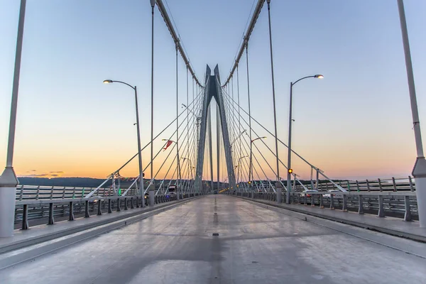 Yavuz Sultan Selim Bridge Στη Μέση Θέα Από Την Κωνσταντινούπολη — Φωτογραφία Αρχείου