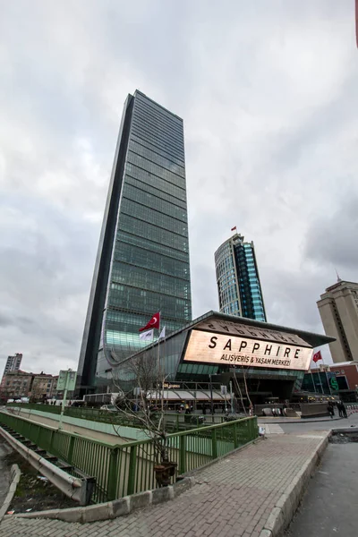 トルコのイスタンブール 2月11 2017 未来的な超高層ビル