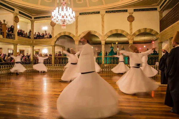 Semazen Eller Whirling Dervishes Konya Sufi Virvlande Dervish Semazen Dansar — Stockfoto