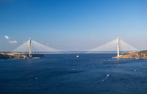 Istanbul Turkey 2016 Február Yavuz Szultán Szelim Híd Harmadik Híd — Stock Fotó