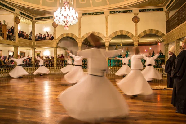 Semazen Eller Whirling Dervishes Konya Sufi Virvlande Dervish Semazen Dansar — Stockfoto