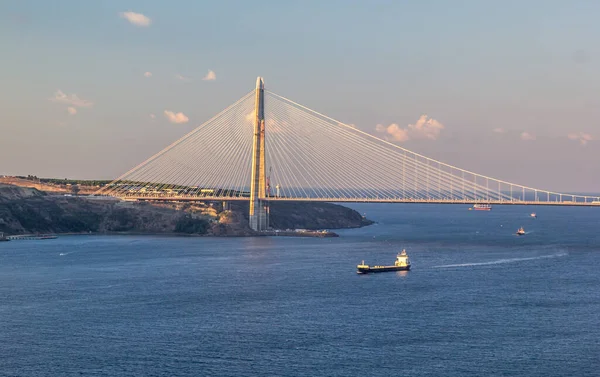 Istanbul Turkey 2016 Február Yavuz Szultán Szelim Híd Harmadik Híd — Stock Fotó