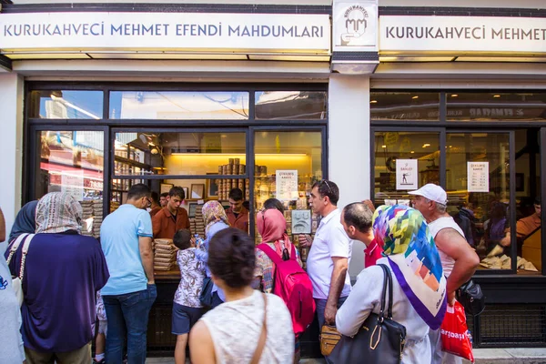 Kurukahveci Mehmet Efendi Coffee Shop Spice Bazaar Eminonu 2017 — Stock Photo, Image