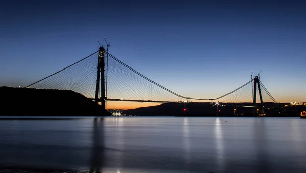 Istanbul Turkey 2016 Február Yavuz Sultan Selim Bridge Harmadik Híd — Stock Fotó