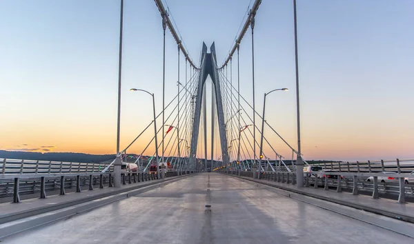 Yavuz Sultan Selim Bridge Στη Μέση Θέα Από Την Κωνσταντινούπολη — Φωτογραφία Αρχείου