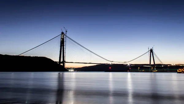 Istanbul Turquia Fevereiro 2016 Ponte Yavuz Sultan Selim Terceira Ponte — Fotografia de Stock