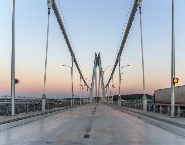 Yavuz Sultan Selim Bridge Στη Μέση Θέα Από Την Κωνσταντινούπολη — Φωτογραφία Αρχείου