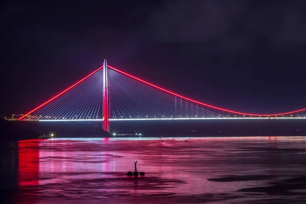 Terceira Ponte Yavuz Sultan Selim Bridge — Fotografia de Stock