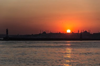 Sunset kadikoy istanbul, Turkey