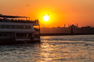Sunset kadikoy istanbul, Turkey