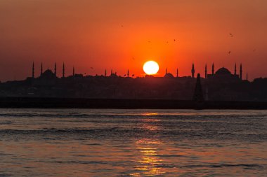Sunset kadikoy istanbul, Turkey