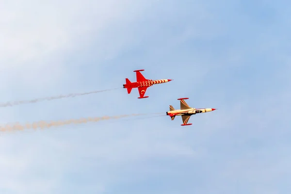 Yenikapi Istanbul Turkey Május Török Csillagok Turk Yildizlari Légierő Aerobic — Stock Fotó