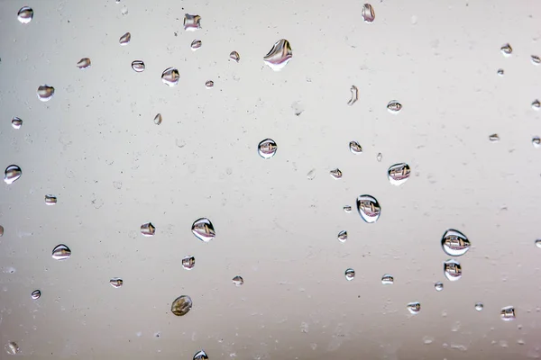 Капли Дождя Окно Дождливый День — стоковое фото