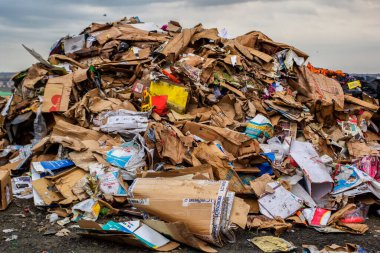 Edirne, Türkiye - 16 Ekim 2016: Çöplük