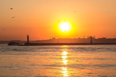 Sunset kadikoy istanbul, Turkey