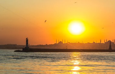 Sunset kadikoy istanbul, Turkey