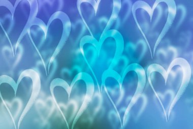 Aşk kalpleri arka planda, kapat