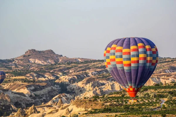 Goreme Turquía Julio 2016 Vuelo Globo Aerostático Sobre Capadocia Goreme — Foto de Stock