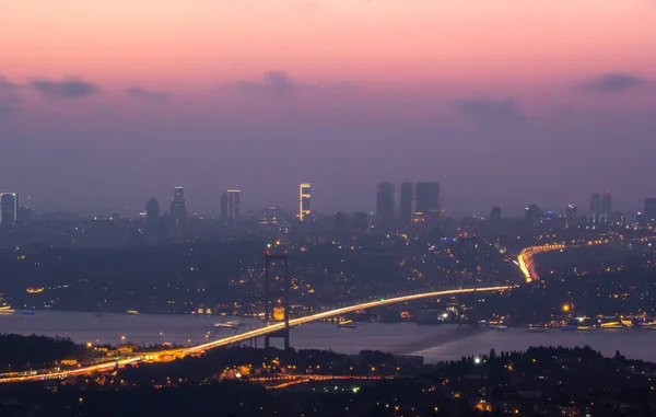 Die Türkei Benennt Die Bosporusbrücke Märtyrerbrücke Des Juli Temmuz Sehitler — Stockfoto