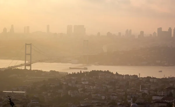 Turecko Přejmenovalo Most Bosporus Most Mučedníků Července Temmuz Sehitler Koprusu — Stock fotografie