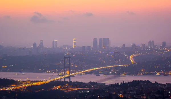 Türkiye Boğaz Köprüsü Temmuz Şehitler Köprüsü Adını Verdi Temmuz Sehitler — Stok fotoğraf