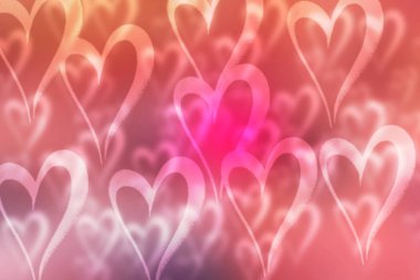 Aşk kalpleri arka planda, kapat