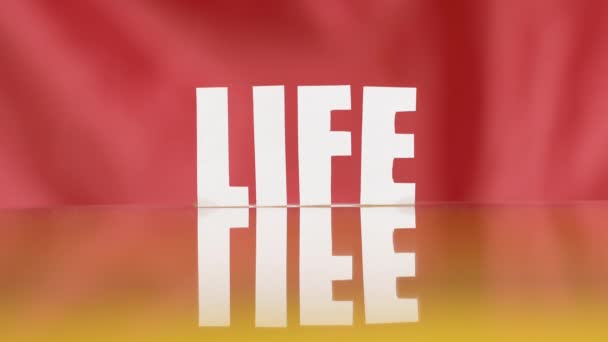 Il concetto di vita veloce. Simboli di vita bruciano rapidamente. La vita nel fuoco . — Video Stock