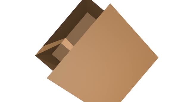 Ouverture boîte en carton. Concept de livraison sûr