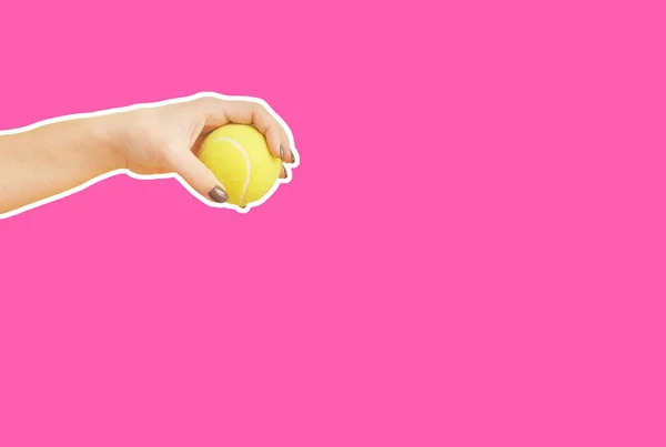 Tenis Topu Renk Arkaplanında Izole — Stok fotoğraf