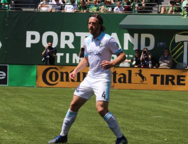 ABD, Oregon, Portland - 16 Nisan 2018: futbol maçı Providence Park