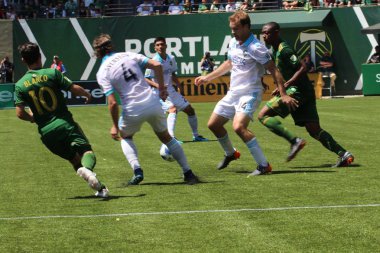 ABD, Oregon, Portland - 16 Nisan 2018: futbol maçı Providence Park
