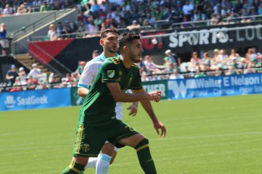 ABD, Oregon, Portland - 16 Nisan 2018: futbol maçı Providence Park