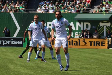 ABD, Oregon, Portland - 16 Nisan 2018: futbol maçı Providence Park