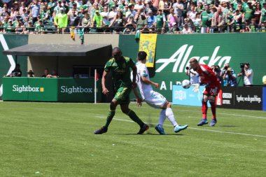 ABD, Oregon, Portland - 16 Nisan 2018: futbol maçı Providence Park