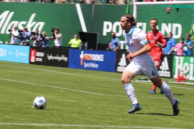 ABD, Oregon, Portland - 16 Nisan 2018: futbol maçı Providence Park