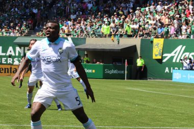 ABD, Oregon, Portland - 16 Nisan 2018: futbol maçı Providence Park