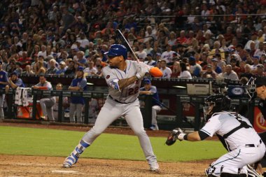 Dominic Smith 1st basemen for the New York Mets at Chase Field in Phoenix,AZ USA June 14,2018. clipart