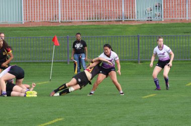 Kadınlar rugby maç, Grand Canyon Üniversitesi Lopes vs Arizona Devlet Üniversitesi Sun Devils Phoenix, Arizona Gcu Stadyumu'nda / ABD Şubat 2,2019