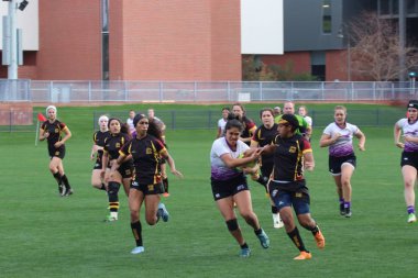 Kadınlar rugby maç, Grand Canyon Üniversitesi Lopes vs Arizona Devlet Üniversitesi Sun Devils Phoenix, Arizona Gcu Stadyumu'nda / ABD Şubat 2,2019